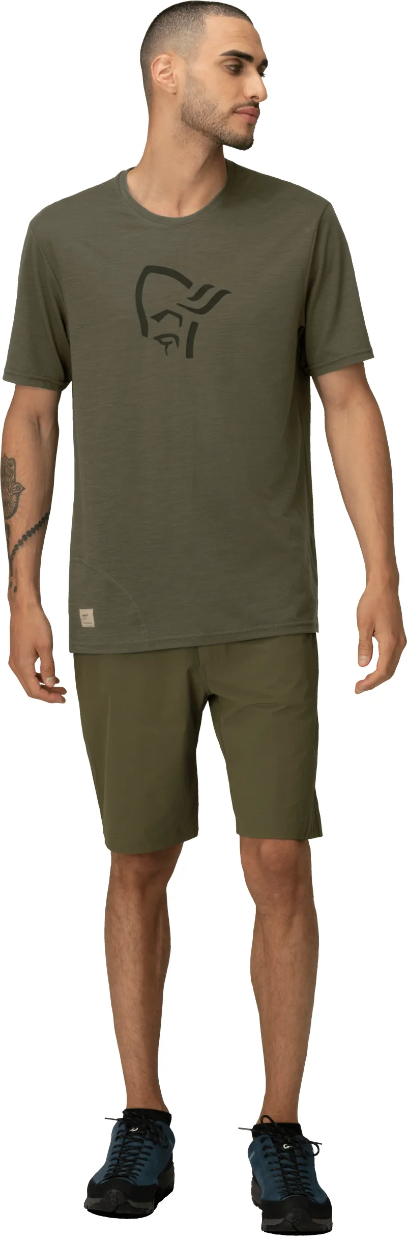 Norrona Men's Femund Equaliser Merino T-Shirt Olive-3