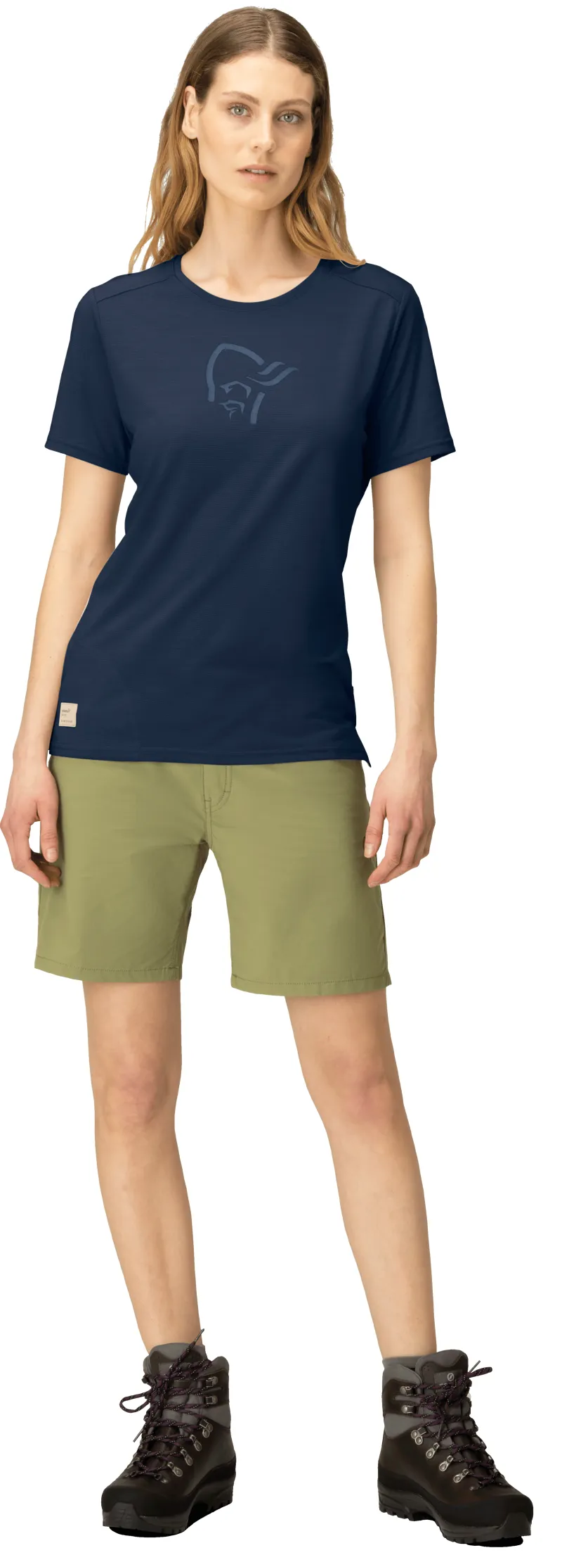 Norrona Women's  Femund Equaliser Merino T-Shirt Indigo-3