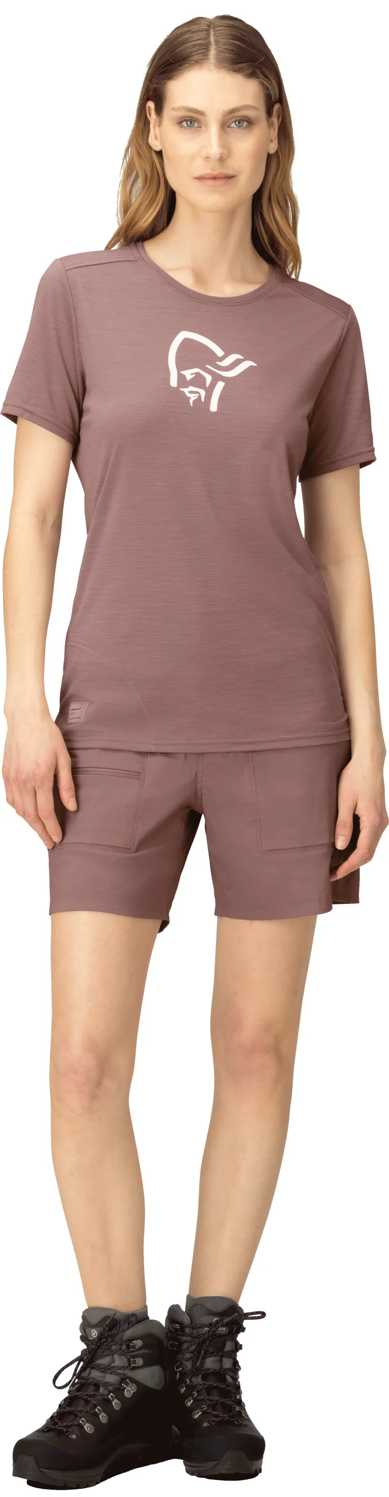 Norrona Women's Femund Equaliser Merino T-Shirt Grape-3