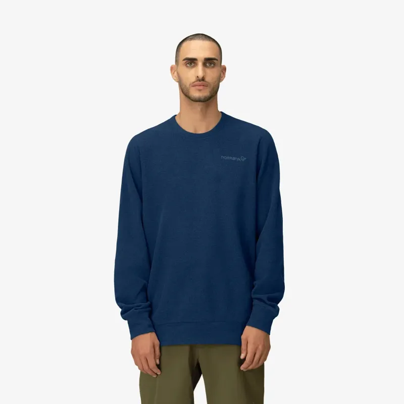 Norrona Men's Femund Warm2 Crew Neck Sweater Indigo-2