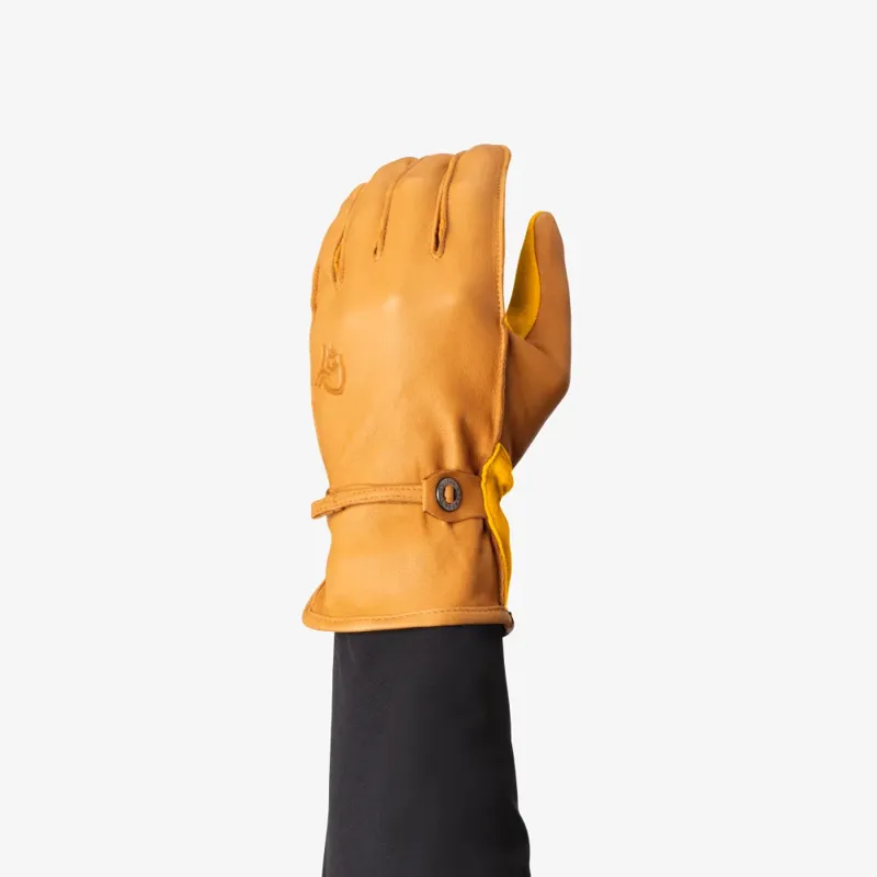 Norrona Unisex Femund Leather Gloves Kangaroo-1