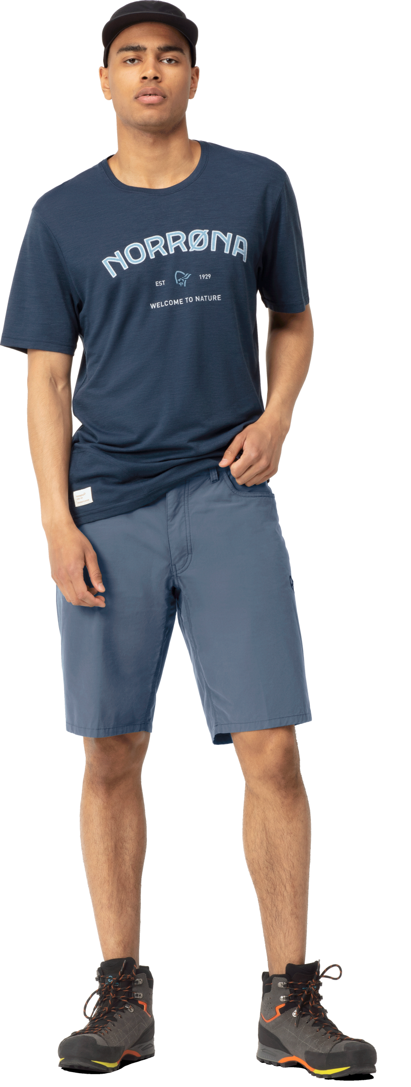 Norrona Men's Femund Cotton Shorts Vintage Indigo-3