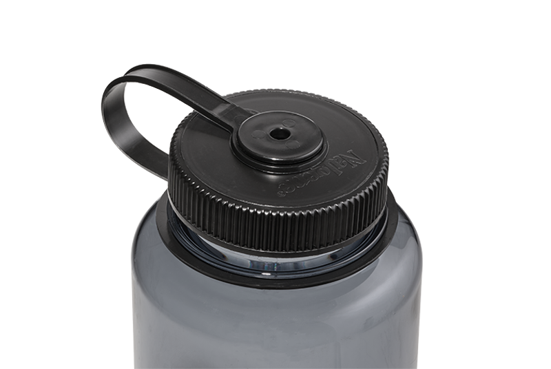 Nalgene Wide Mouth Tritan Sustain Bottle 1 Litre Gray Black-2