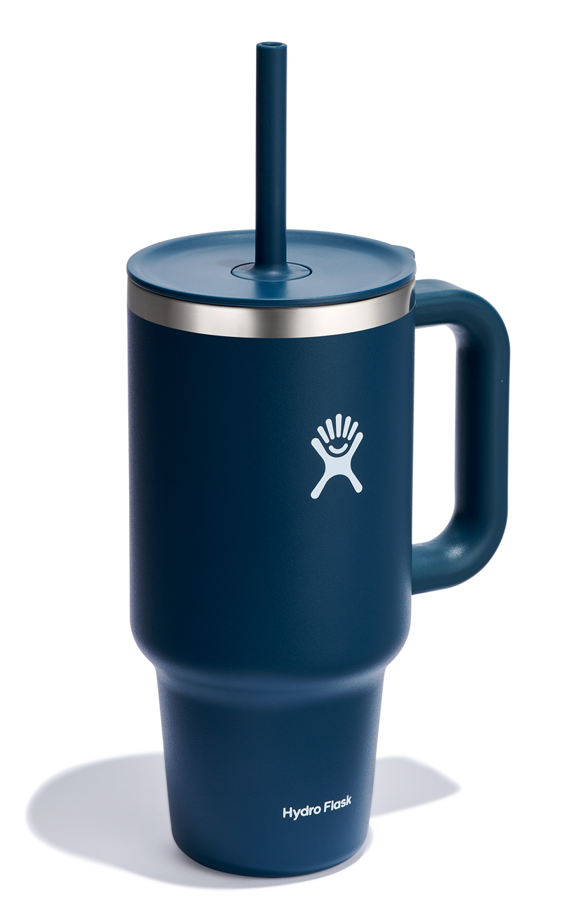 Hydro Flask 32oz All Around Travel Tumbler with Straw Indigo-1