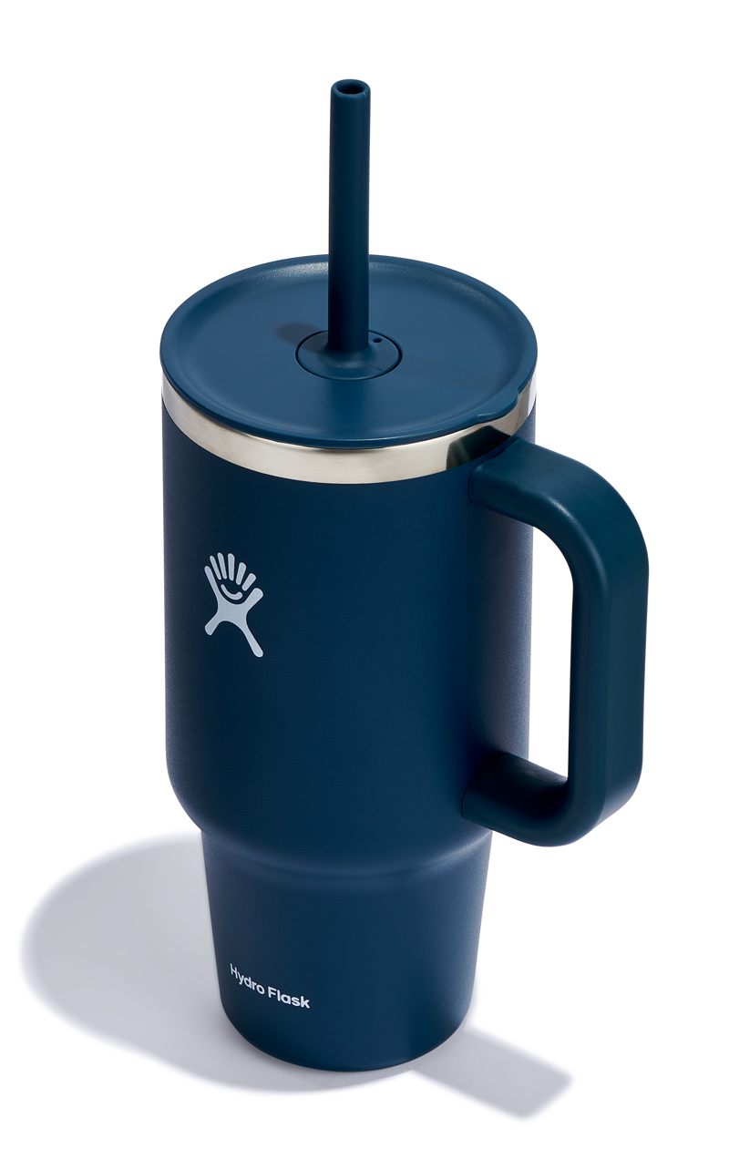Hydro Flask 32oz All Around Travel Tumbler with Straw Indigo-2
