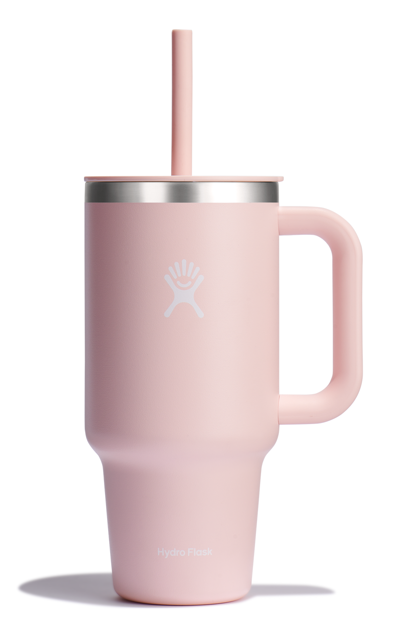 Hydro Flask 32oz All Around Travel Tumbler with Straw Trillium Pink-2