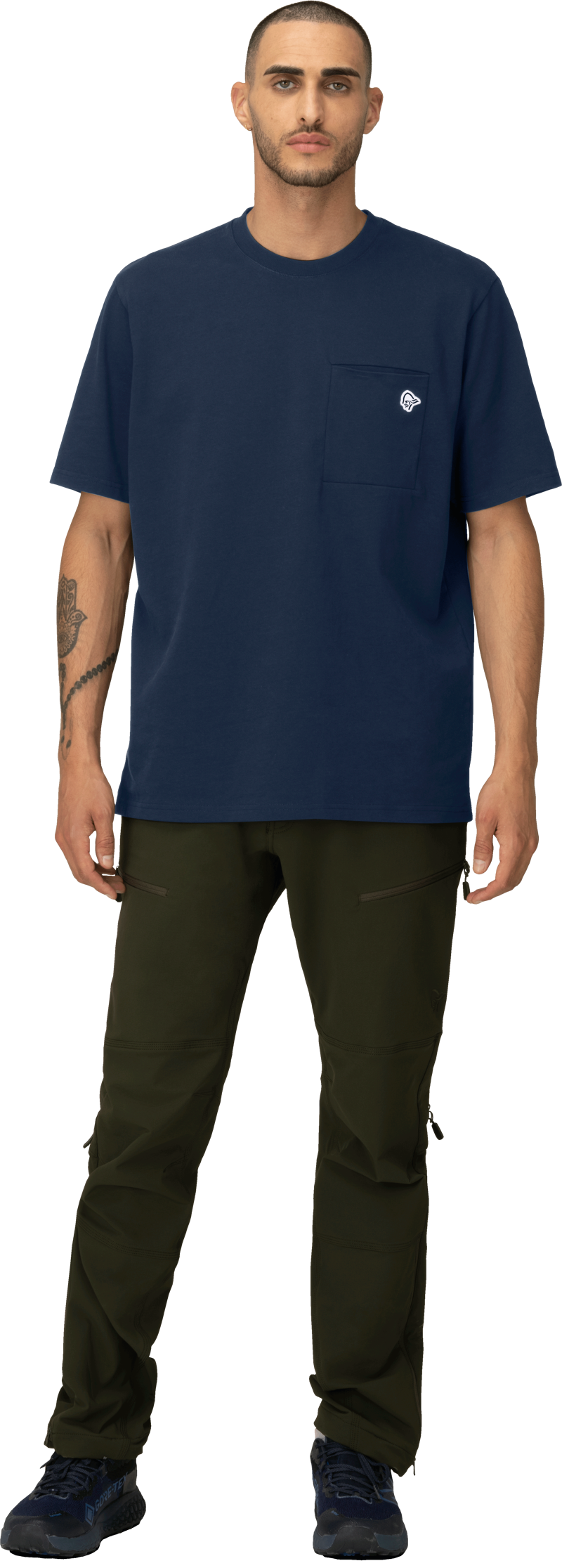 Norrona Men's 29 Cotton Pocket T-Shirt Indigo-3