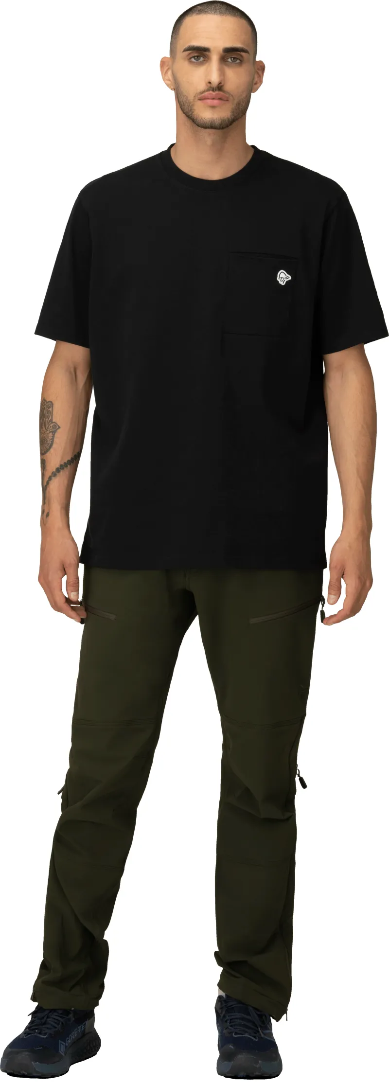 Norrona Men's 29 Cotton Pocket T-Shirt Caviar-3