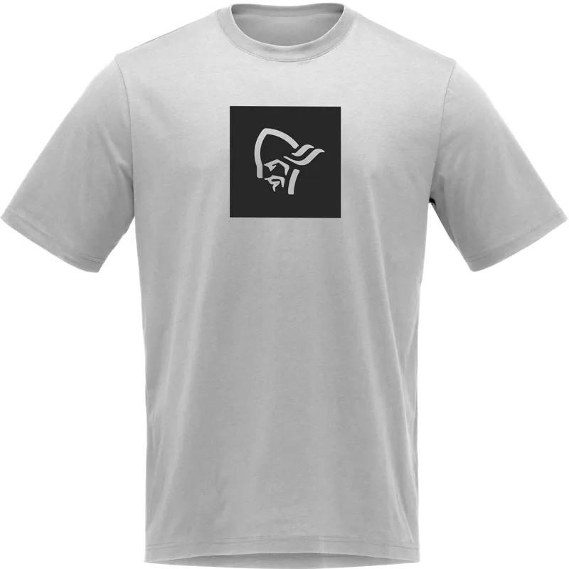 Norrona Men's 29 Cotton Square Viking T-Shirt Drizzle