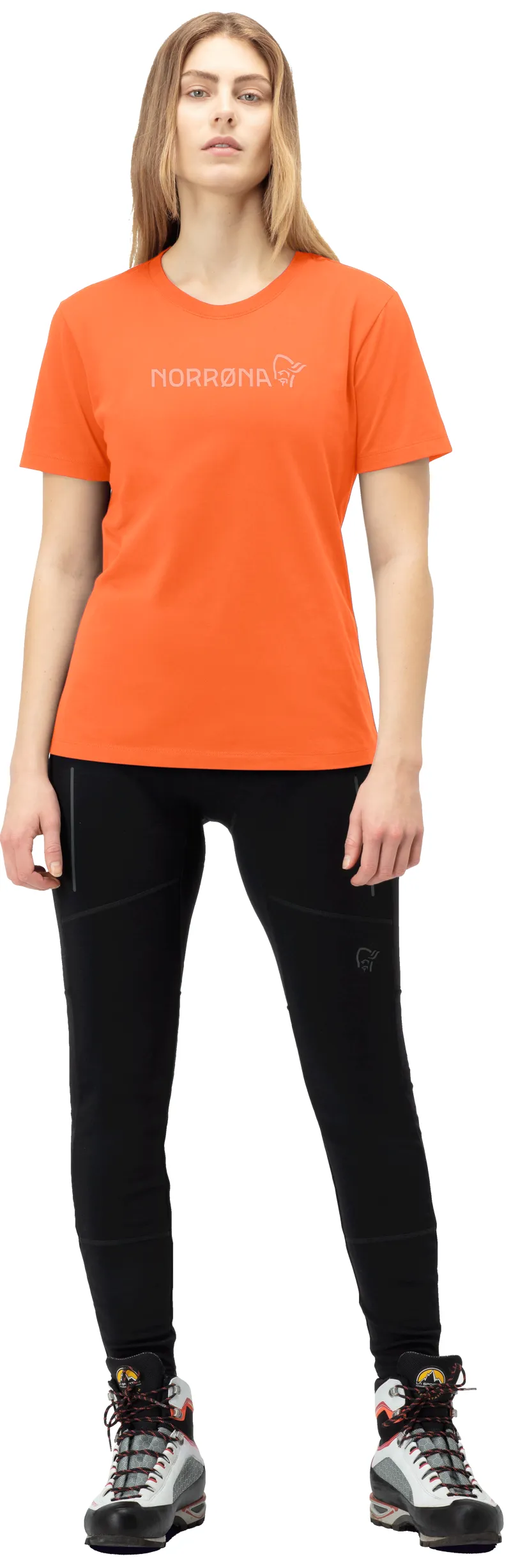 Norrona Women's 29 Cotton Viking T-Shirt Orange-3