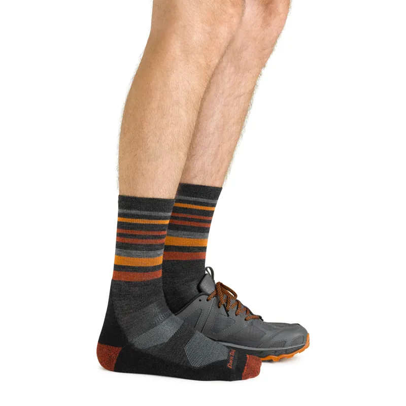 Darn Tough Men's Fastpack Micro Crew Lightweight Hiking Socks Charcoal-2