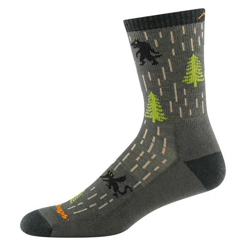 Darn Tough Yarn Goblin Micro Crew Lightweight Hiking Socks Forest-1