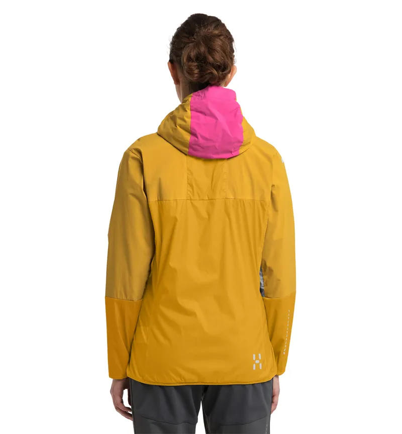 Haglofs Women's L.I.M Alpha Hoodie Ultra Pink/Autumn Leaves-3