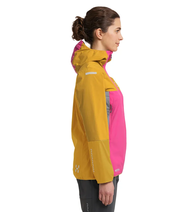 Haglofs Women's L.I.M Alpha Hoodie Ultra Pink/Autumn Leaves-4