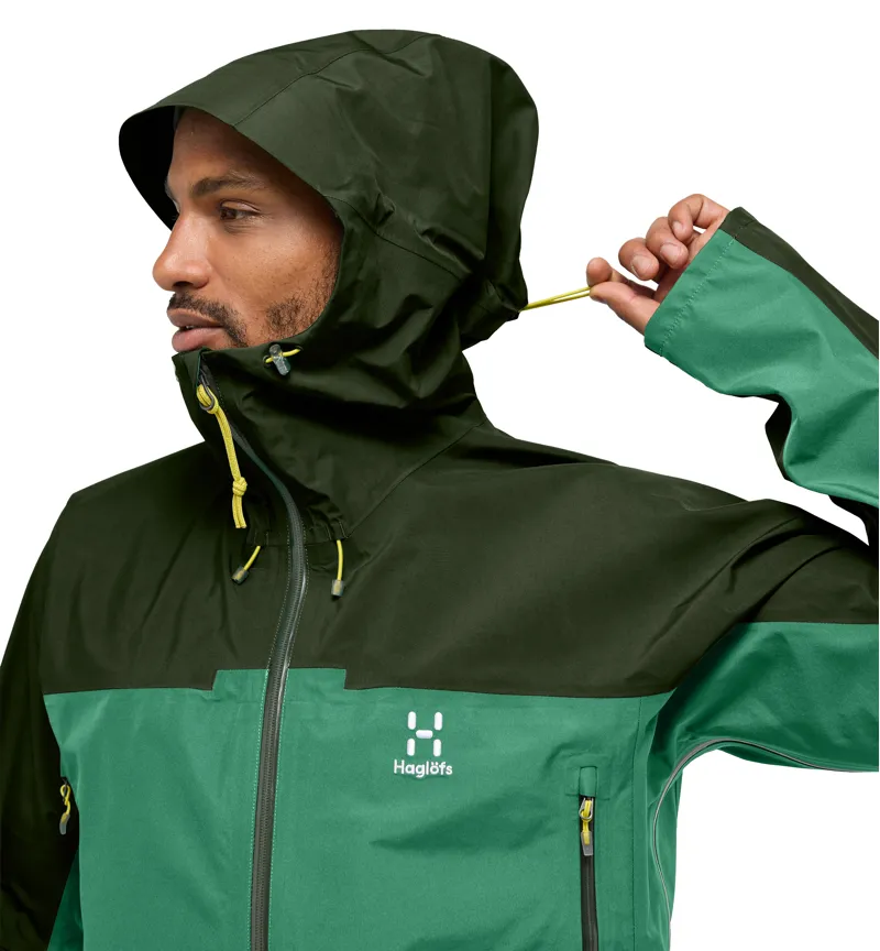 Haglofs Mens ROC Flash GTX Jacket Dark Jelly Green-5