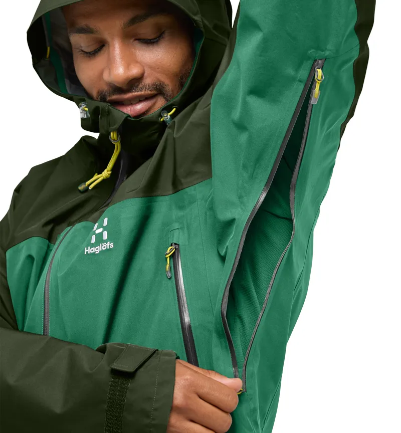 Haglofs Mens ROC Flash GTX Jacket Dark Jelly Green-6