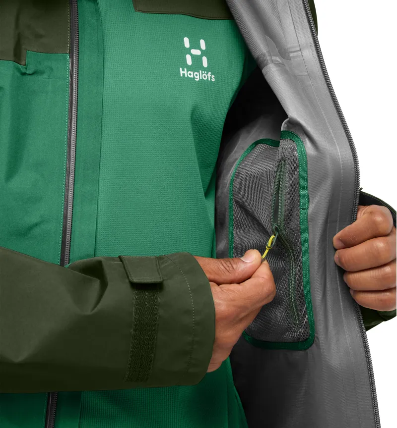 Haglofs Mens ROC Flash GTX Jacket Dark Jelly Green-10