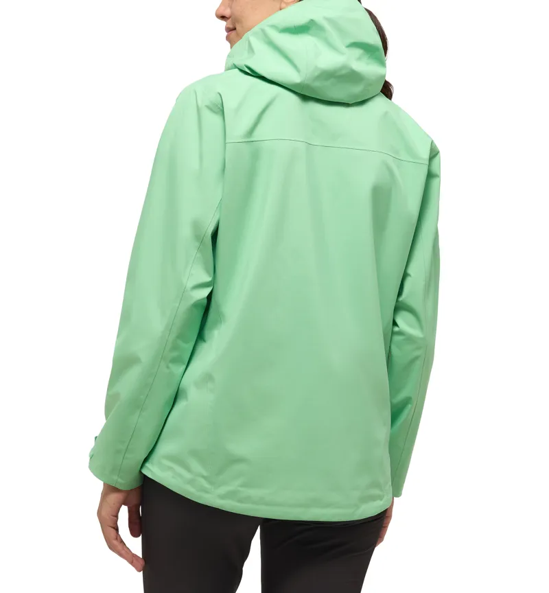 Haglofs Womens Front Proof Jacket Frost Mint Stone-4