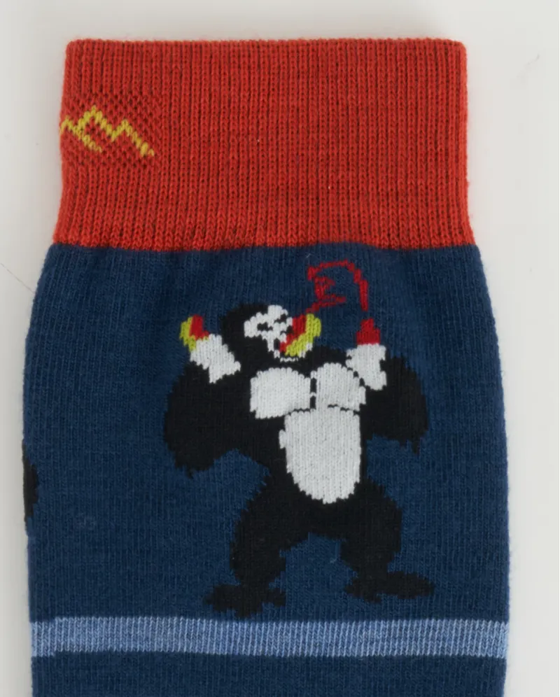 Darn Tough Mens Animal Haus Crew Lightweight Deep Water-5