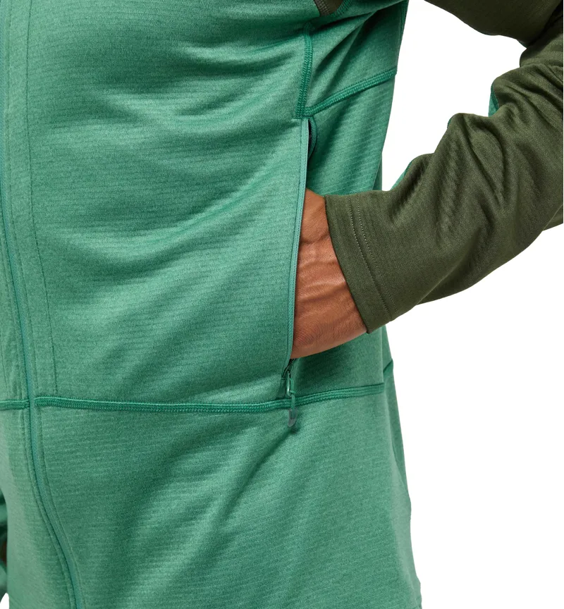 Haglofs Mens ROC Flash Mid Hoodie Seaweed Green-5