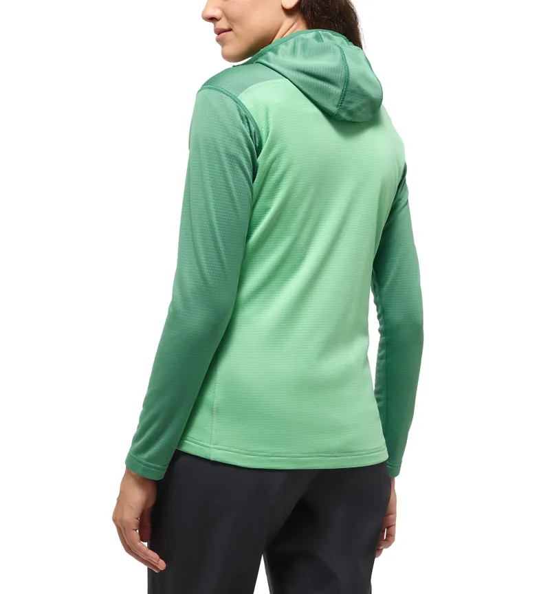 Haglofs Womens ROC Flash Mid Hoodie Dark Jelly Green-3