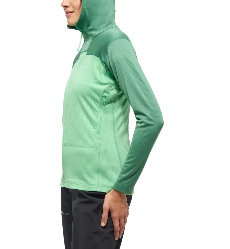 Haglofs Womens ROC Flash Mid Hoodie Dark Jelly Green-4