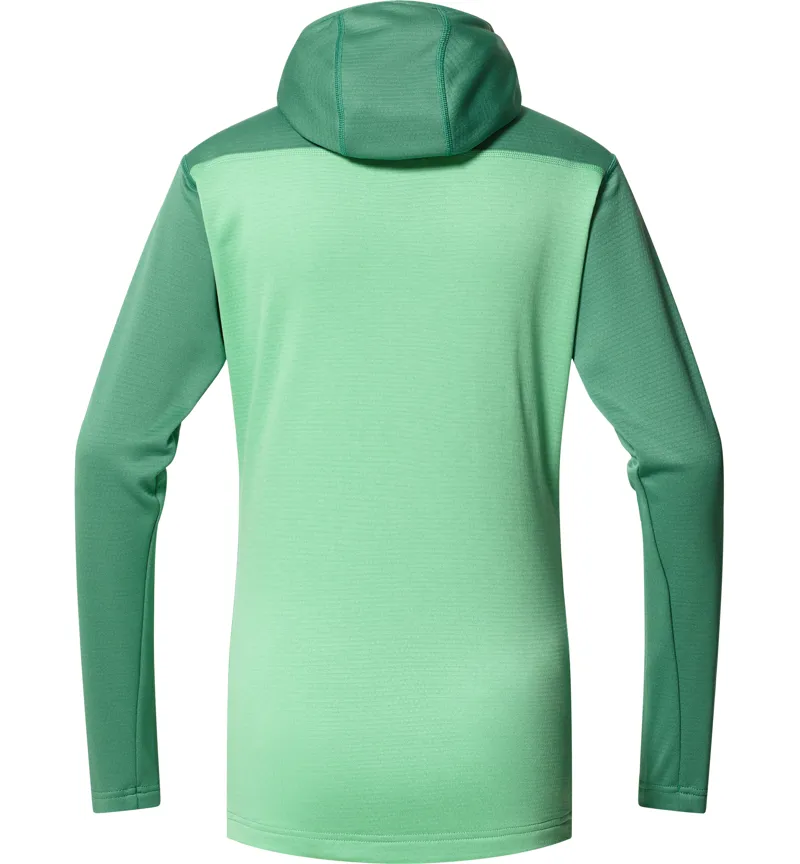 Haglofs Womens ROC Flash Mid Hoodie Dark Jelly Green-1