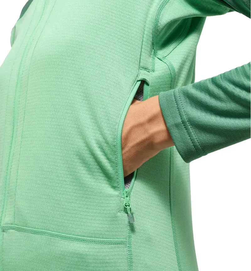 Haglofs Womens ROC Flash Mid Hoodie Dark Jelly Green-5