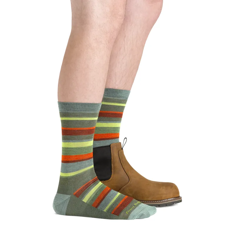 Darn Tough Mens Druid Crew Lightweight Socks Cedar-2
