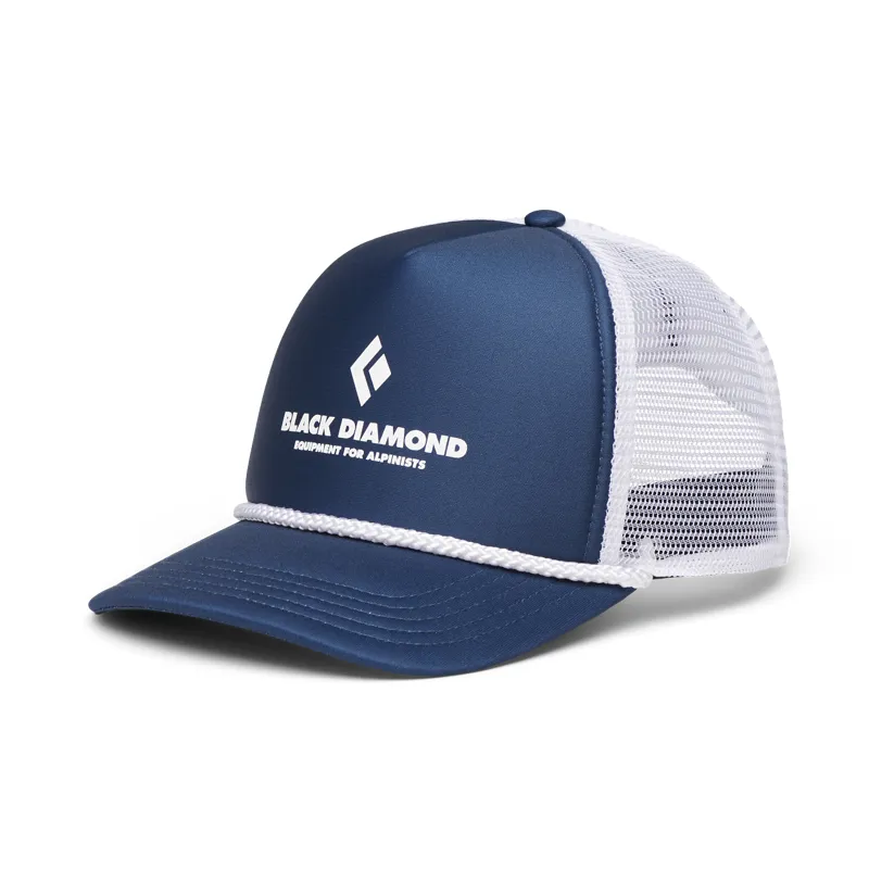 Black Diamond Flat Bill Trucker Hat Indigo/White