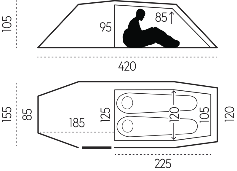 Fjallraven Abisko Endurance 2 Tent Pine-1