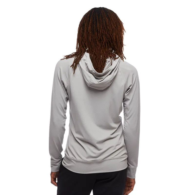 Black Diamond Women's Alpenglow Sun Hoodie Pewter-2