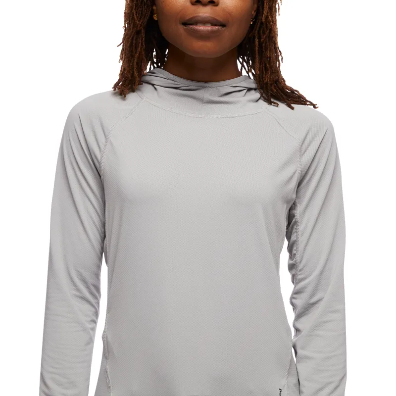 Black Diamond Women's Alpenglow Sun Hoodie Pewter-3