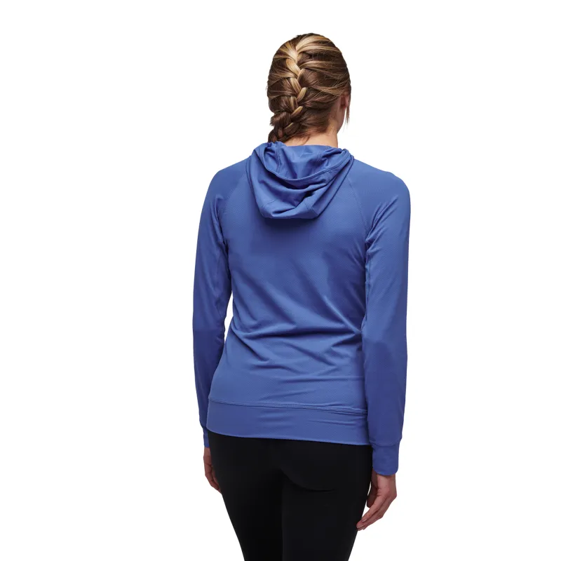 Black Diamond Women's Alpenglow Hoodie Clean Blue-2