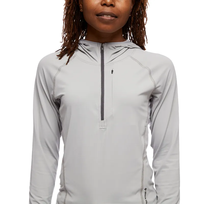 Black Diamond Women's Alpenglow Pro Hoodie Pewter-2