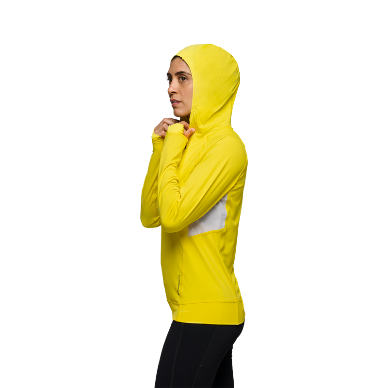 Black Diamond Women's Alpenglow Pro Hoodie Clean Yellow-2