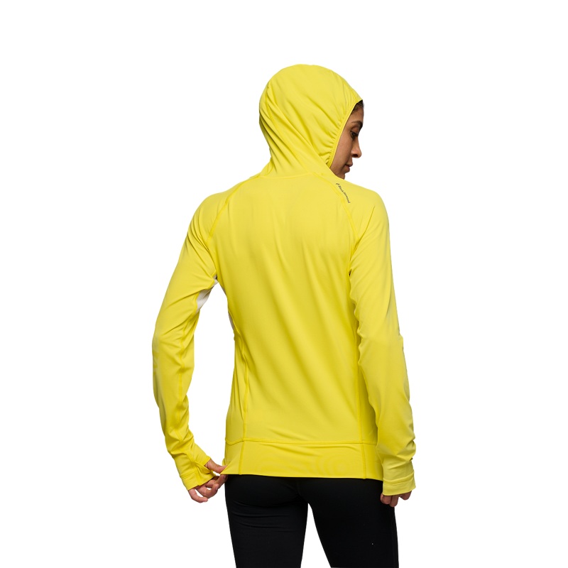 Black Diamond Women's Alpenglow Pro Hoodie Clean Yellow-3