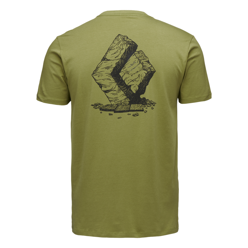 Black Diamond Men's Boulder SS T-Shirt Camp Green-1
