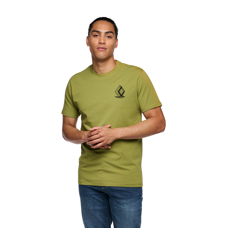 Black Diamond Men's Boulder SS T-Shirt Camp Green-2