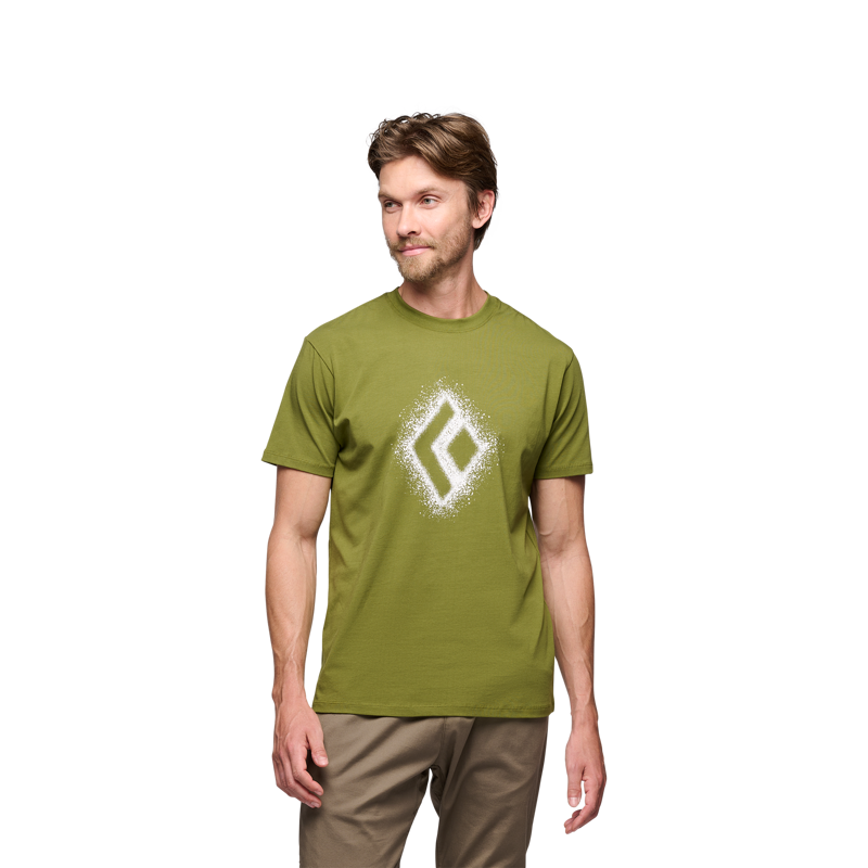 Black Diamond Men's Chalked Up 2.0 SS T-Shirt Camp Green-1