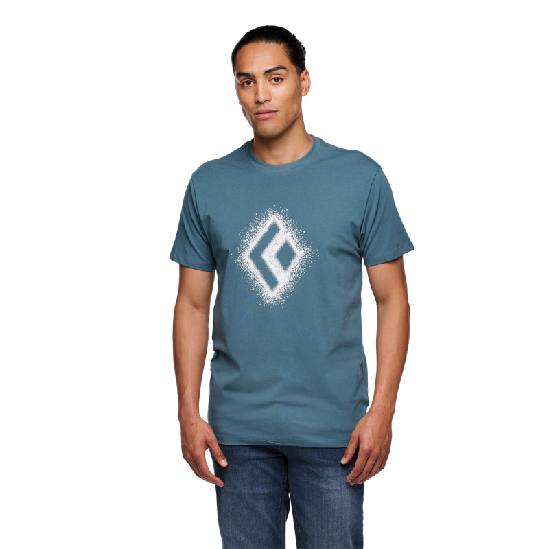 Black Diamond Men's Chalked Up 2.0 SS T-Shirt Creek Blue-1