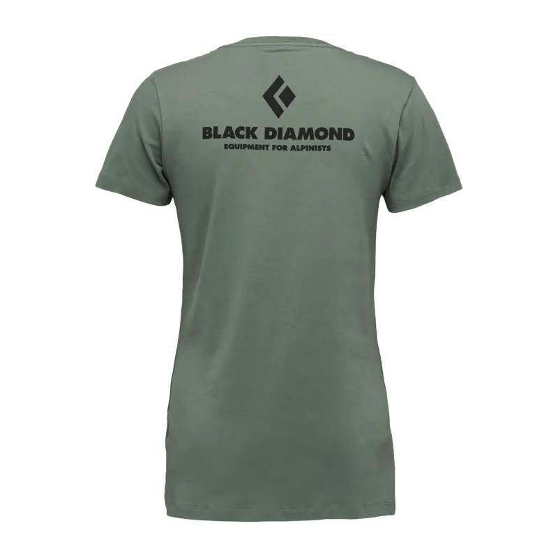 Black Diamond Women's Equipment For Alpinists SS T-Shirt Laurel Green-1