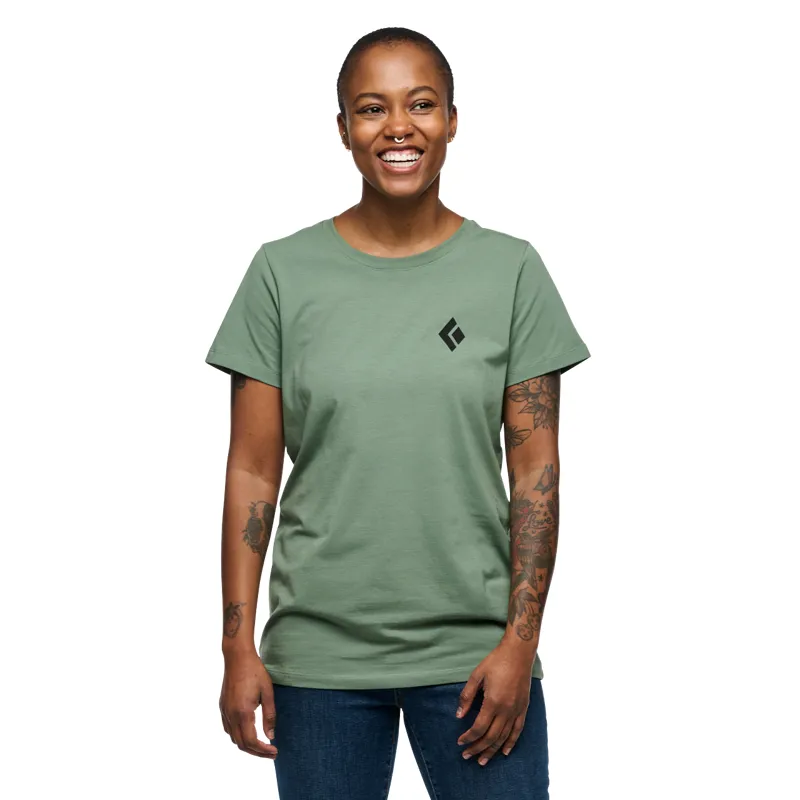 Black Diamond Women's Equipment For Alpinists SS T-Shirt Laurel Green-2