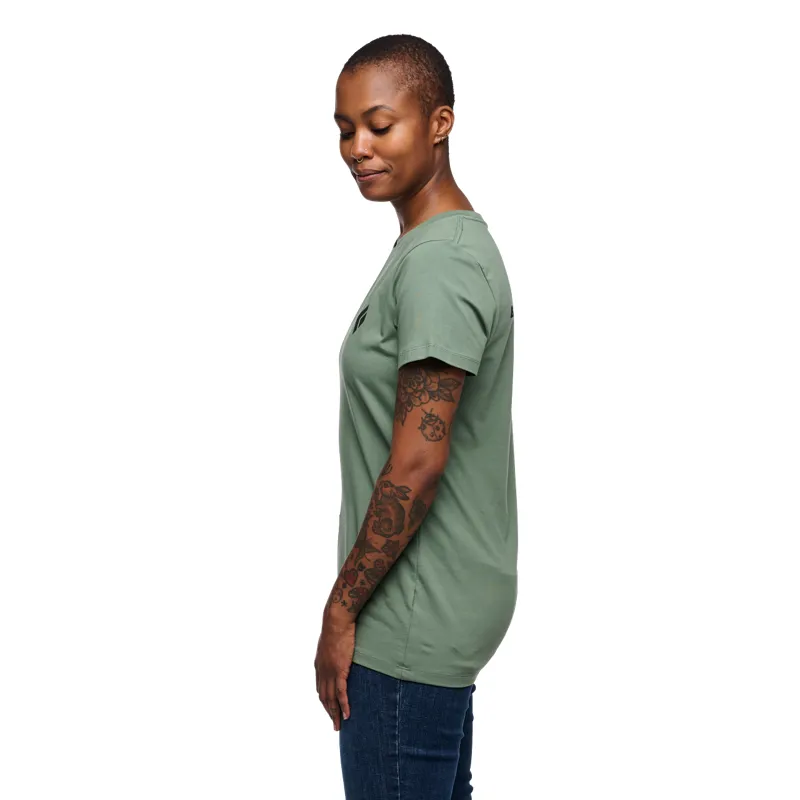 Black Diamond Women's Equipment For Alpinists SS T-Shirt Laurel Green-3