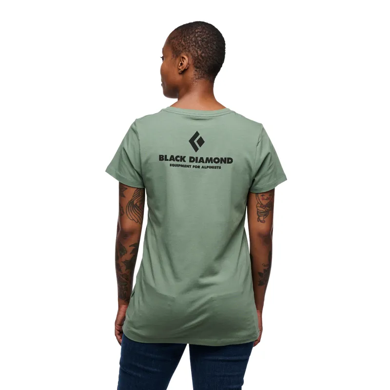 Black Diamond Women's Equipment For Alpinists SS T-Shirt Laurel Green-4