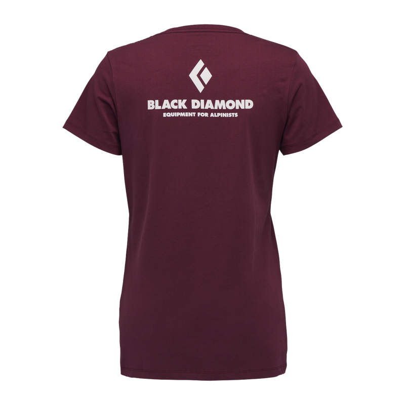 Black Diamond Women's Equipment For Alpinists SS T-Shirt Burgundy-1