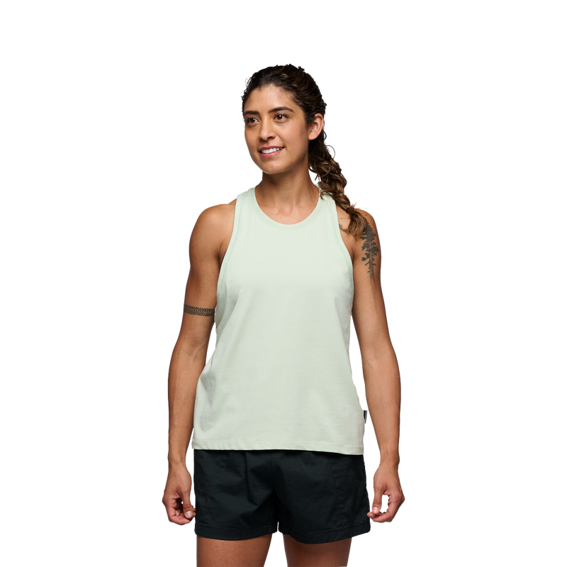 Black Diamond Women's Project Muscle Tank Foam Green-1