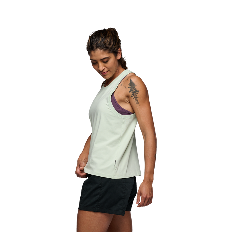 Black Diamond Women's Project Muscle Tank Foam Green-2