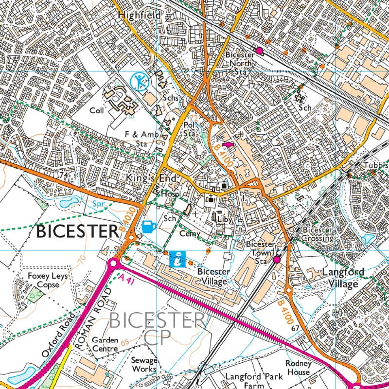 OS Explorer Map 191 Banbury Bicester and Chipping Norton-3