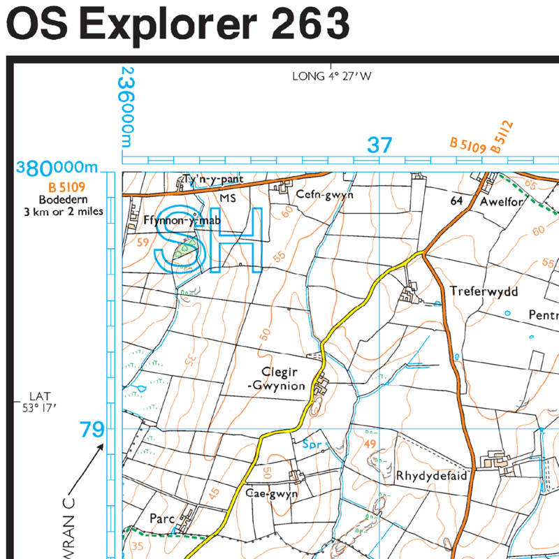OS Explorer Map 263 Anglesey East-4